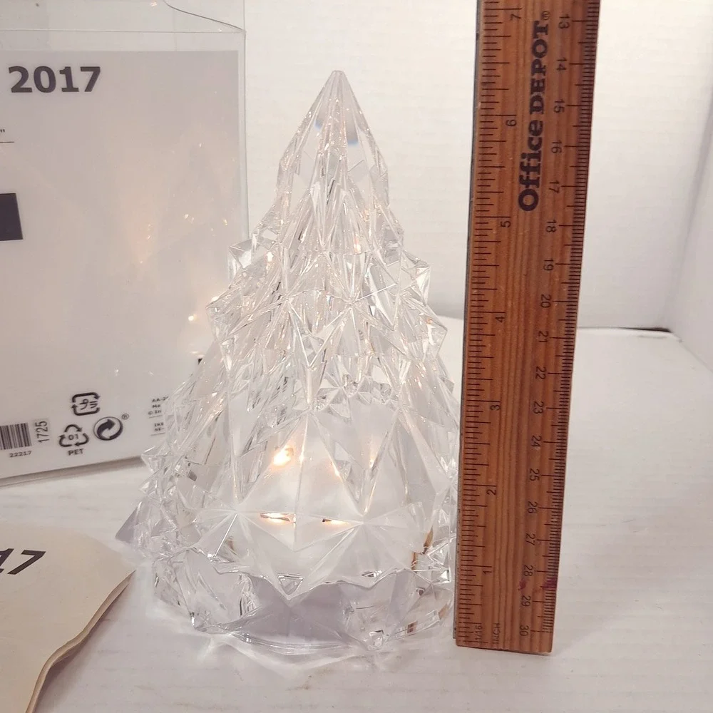 Ikea Vinter 2017 Acrylic‎ Lighted Christmas Tree Figure clear Vinterfest lights